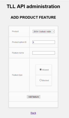 Adding product (variant) feature